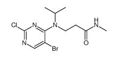 3-[(5-bromo-2-chloro-pyrimidin-4-yl)-propan-2-yl-amino]-N-methyl-propanamide结构式