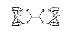 2,2'-bis(1,3-dithia[3]ferrocenophan-2-ylidene)结构式