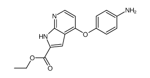 Ethyl 4-(4-aminophenoxy)-1H-pyrrolo[2,3-b]pyridine-2-carboxylate Structure