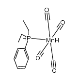 tetracarbonylhydrido(diethylphenylphosphine)manganese结构式