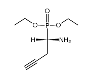 (S)-(1-Amino-3-butinyl)phosphonsaeure-diethylester Structure