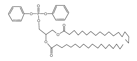 (+/-)-O1-diphenoxyphosphoryl-O2,O3-distearoyl-glycerol Structure