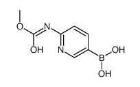 2-(Methoxycarbonylamino)pyridine-5-boronic acid pinacol ester structure