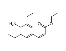 3-(4-氨基-3,5-二乙基苯基)丙烯酸乙酯结构式