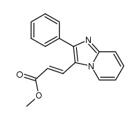 methyl (E)-3-(2-phenylimidazo[1,2-a]pyridin-3-yl)acrylate结构式