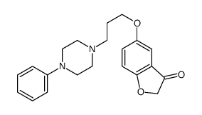 5-[3-(4-phenylpiperazin-1-yl)propoxy]-1-benzofuran-3-one结构式