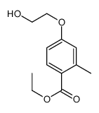 ethyl 4-(2-hydroxyethoxy)-2-methylbenzoate结构式