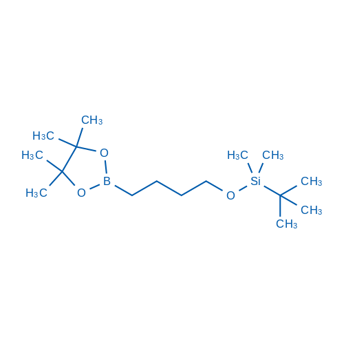 tert-Butyldimethyl(4-(4,4,5,5-tetramethyl-1,3,2-dioxaborolan-2-yl)butoxy)silane Structure