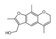 (2,5,9-trimethyl-7H-furo[3,2-g]chromen-3-yl)methanol Structure