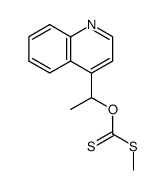 methyl-4-(1-hydroxyethyl)quinoline xanthate结构式