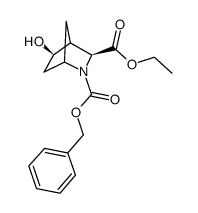 Racemic-(1S,3S,4S,5R)-2-Benzyl 3-Ethyl 5-Hydroxy-2-Azabicyclo[2.2.1]Heptane-2,3-Dicarboxylate Structure