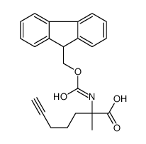 Fmoc-α-Me-D-Gly(Pentynyl)-OH Structure