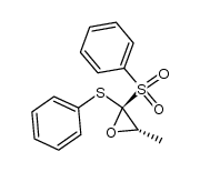 (E)-3-methyl-2-phenylsulphonyl-2-phenylthiooxirane Structure