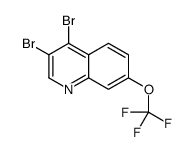 3,4-Dibromo-7-trifluoromethoxyquinoline structure