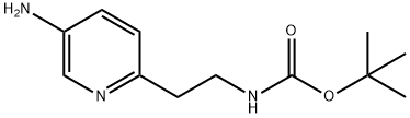 tert-butyl 2-(5-aminopyridin-2-yl)ethylcarbamate Structure