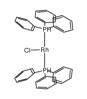 cis-(H)2RhCl(triphenylphosphine)2 Structure