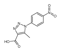 5-methyl-1-(4-nitrophenyl)-1H-1,2,3-triazole-4-carboxylic acid Structure