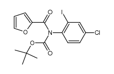 tert-butyl 4-chloro-2-iodophenyl(furan-2-carbonyl)carbamate Structure