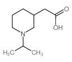 2-(1-Isopropyl-3-piperidinyl)acetic acid Structure