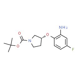 (R)-tert-Butyl 3-(2-amino-4-fluorophenoxy)pyrrolidine-1-carboxylate structure