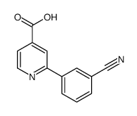 2-(3-cyanophenyl)pyridine-4-carboxylic acid结构式