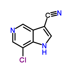 7-Chloro-1H-pyrrolo[3,2-c]pyridine-3-carbonitrile Structure