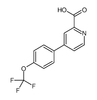 4-(4-Trifluoromethoxyphenyl)picolinic acid structure