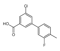 3-chloro-5-(3-fluoro-4-methylphenyl)benzoic acid Structure