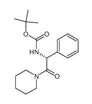 1-((R)-2-(t-butoxycarbonylamino)-2-phenylethanoyl)piperidine picture