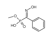 methyl hydrogen [α-(hydroxyimino)benzyl]phosphonate Structure