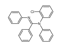 N-(2-chloro-phenyl)-N,N'-diphenyl-benzamidine Structure