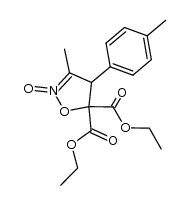 3-methyl-4-(4-methylphenyl)-5,5-diethoxycarbonylisoxazoline 2-oxyde结构式