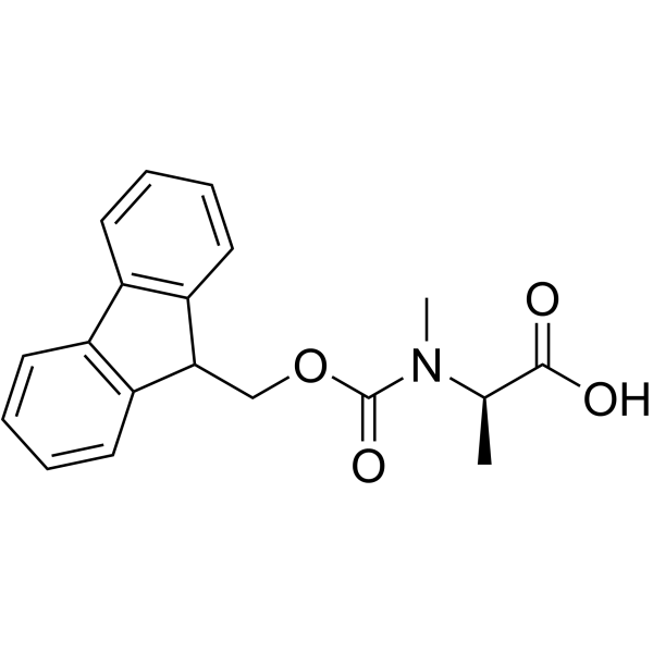 Fmoc-N-Me-<SC>D</SC>-Ala-OH Structure