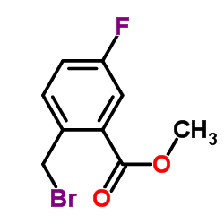 Methyl 2-(Bromomethyl)-5-Fluorobenzoate Structure