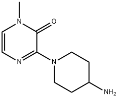 3-(4-aminopiperidin-1-yl)-1-methyl-1,2-dihydropyrazin-2-one Structure
