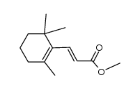 3t-(2,6,6-trimethyl-cyclohex-1-enyl)-acrylic acid methyl ester Structure