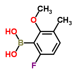 6-Fluoro-2-methoxy-3-methylphenylboronic acid Structure