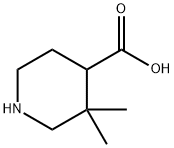 3,3-Dimethyl-piperidine-4-carboxylic acid Structure