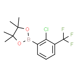 2-Chloro-3-(trifluoromethyl)phenylboronic acid pinacol ester Structure