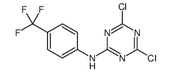 4,6-dichloro-N-[4-(trifluoromethyl)phenyl]-1,3,5-triazin-2-amine结构式