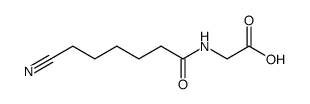 N-(6-cyanohexanoyl)glycine Structure