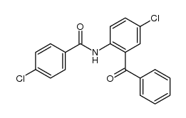 2-(p-chlorobenzoyl)-5-chlorobenzophenone结构式