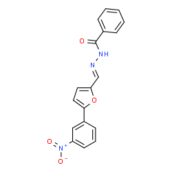 N-[(E)-[5-(3-nitrophenyl)furan-2-yl]methylideneamino]benzamide picture