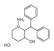 1-amino-2-benzhydrylpiperidin-3-ol,hydrochloride Structure