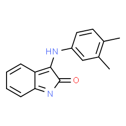 3-[(3,4-dimethylphenyl)imino]-1,3-dihydro-2H-indol-2-one Structure