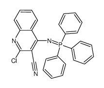 2-chloro-4-(triphenylphosphoranylideneamino)quinoline-3-carbonitrile Structure