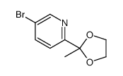 5-Bromo-2-(2-methyl-1,3-dioxolan-2-yl)pyridine Structure