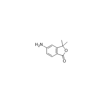 5-氨基-3,3-二甲基异苯并呋喃-1(3H)-酮结构式