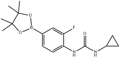 3-cyclopropyl-1-[2-fluoro-4-(4,4,5,5-tetramethyl-1,3,2-dioxaborolan-2-yl)phenyl]urea picture