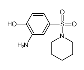 2-AMINO-4-(PIPERIDINE-1-SULFONYL)-PHENOL结构式